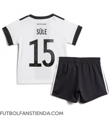 Alemania Niklas Sule #15 Primera Equipación Niños Mundial 2022 Manga Corta (+ Pantalones cortos)